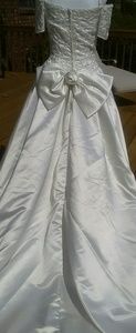 Demetrios cream color wedding dress